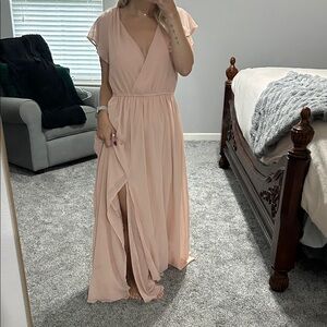 Peach Maxi Dress